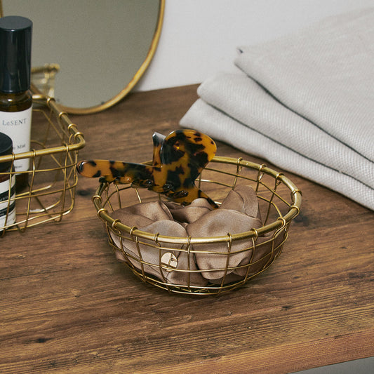 Iron Wire Basket Round Shallow Extra Small