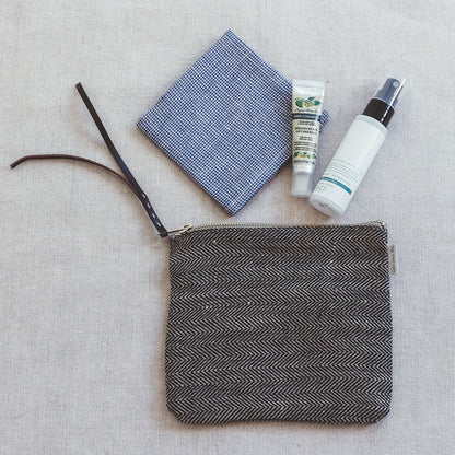 Canna Linen Pouch Bag