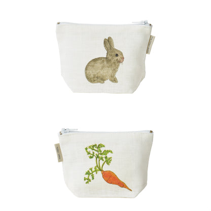 Isabelle Boinot Pouch Rabbit and Carrot