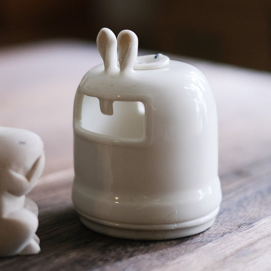 Rabbit Trash Can White 1