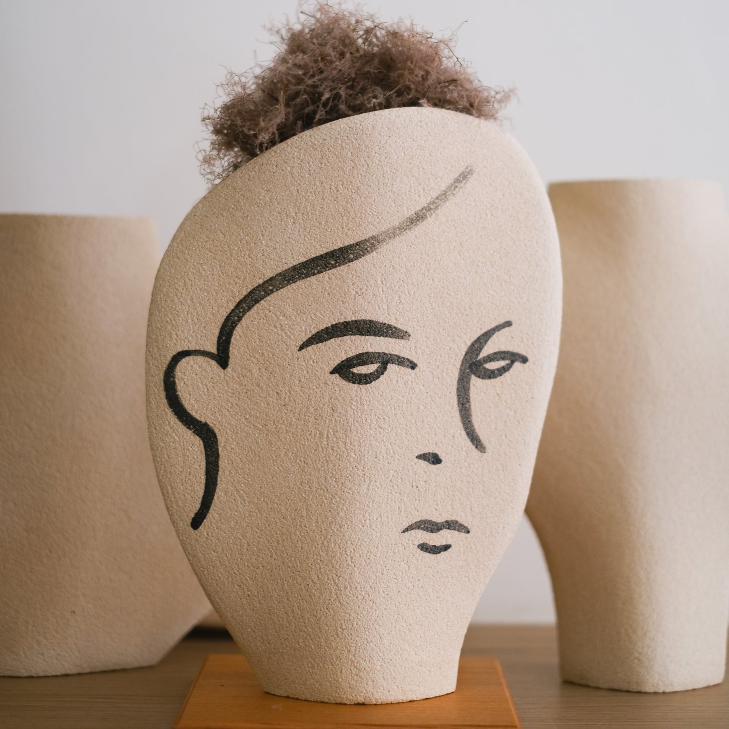 ‘Frida N°1' - Handmade Ceramic White Vase