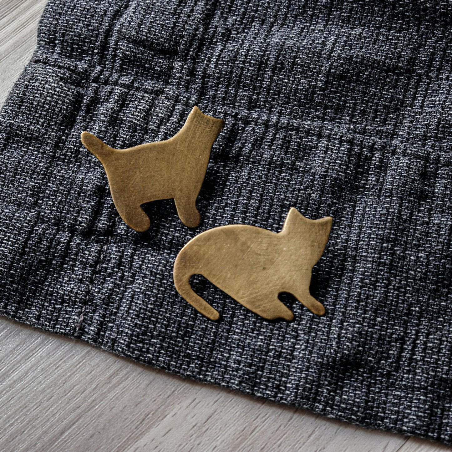 Brass Cat Pin