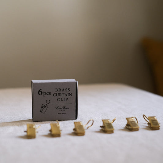 Brass Curtain Clip (6)