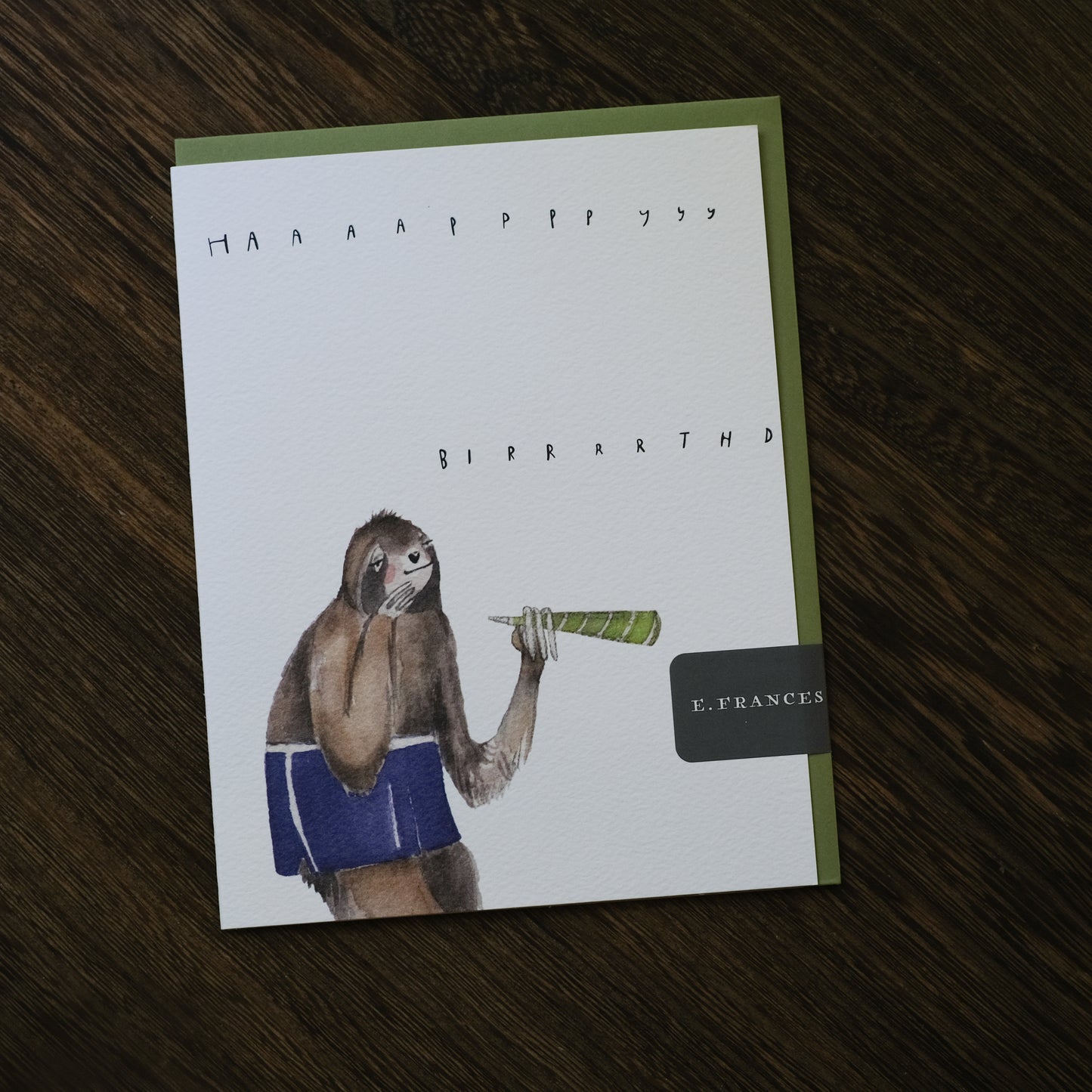 Speedy Sloth - Greeting Card