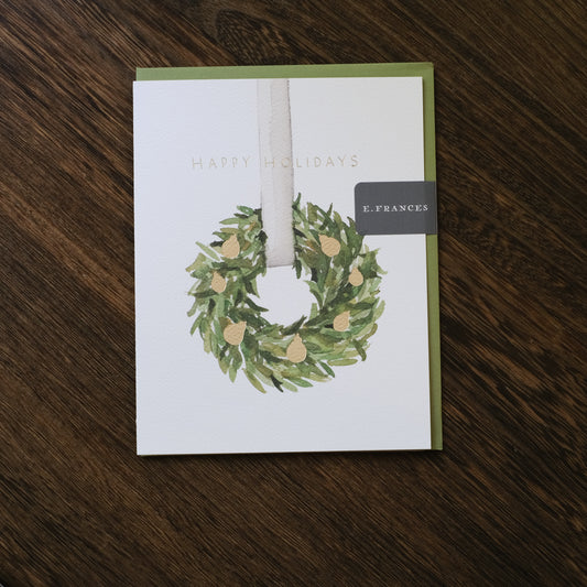 Holiday Wreath - Greeting Card