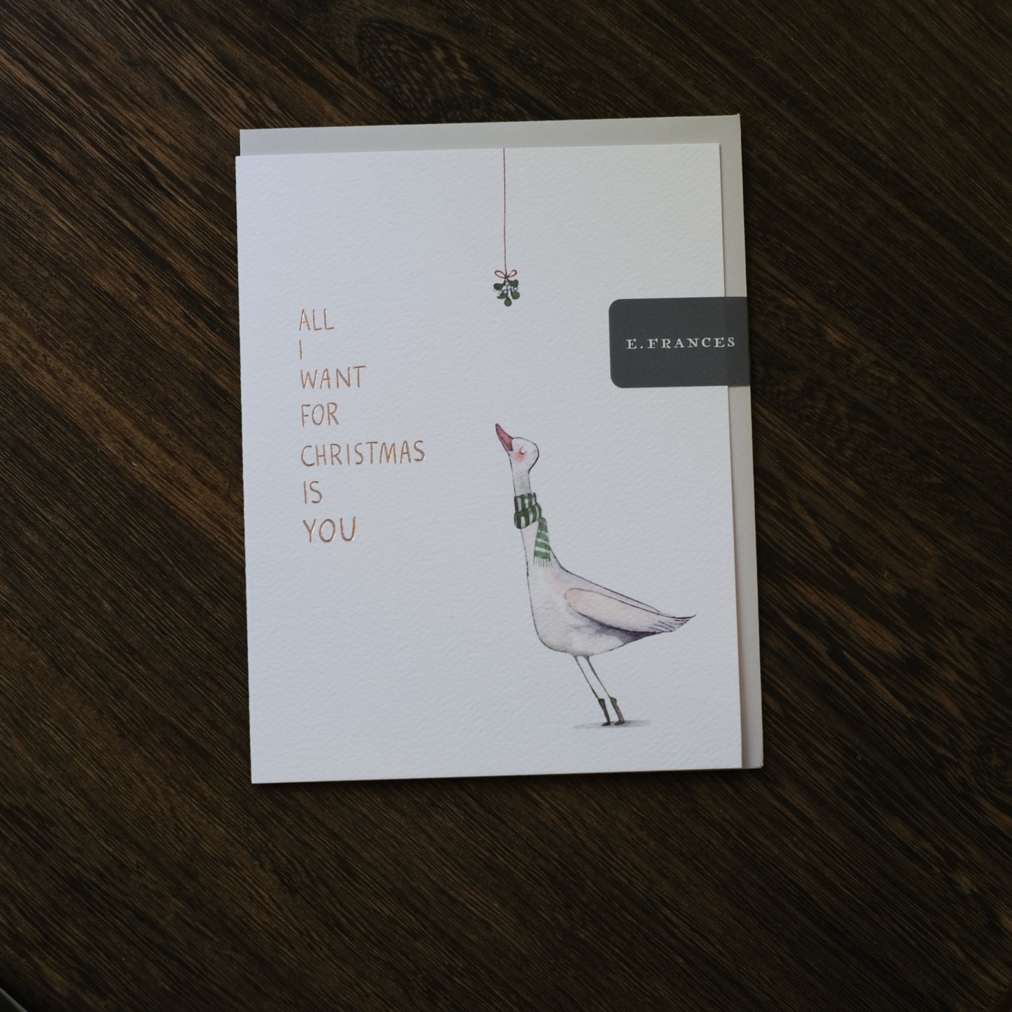 Kiss Me Goose - Greeting Card