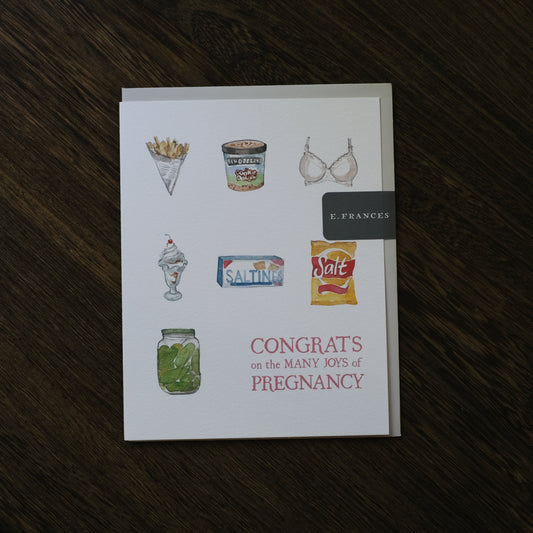 Preggie Snacks - Greeting Card