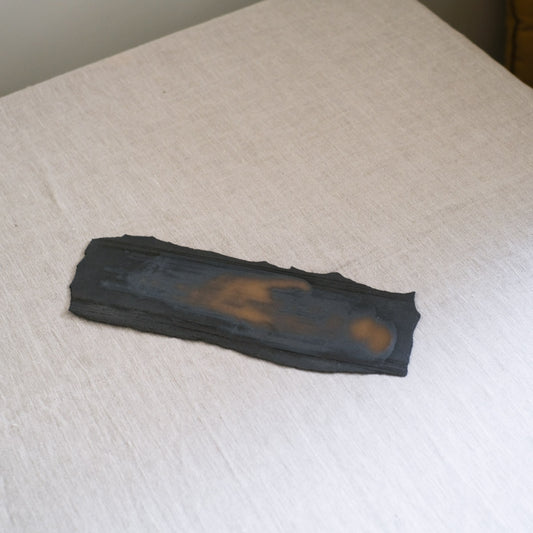 Plate Black Thing Long - Po24