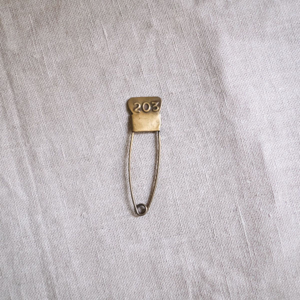 Brass Number Pin
