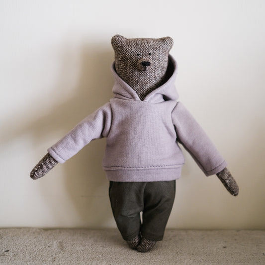 Ethan the Bear 23cm with Hoodie - Philomena Kloss