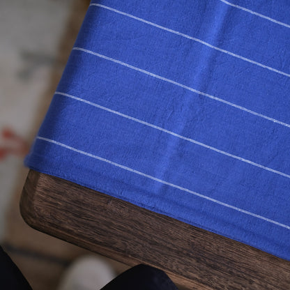 Free Cloth KHADI Stripe Pattern - Blue