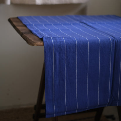 Free Cloth KHADI Stripe Pattern - Blue